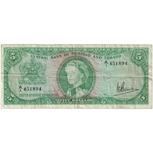 Trinité-et-Tobago, 5 Dollars, Undated (1964), TB