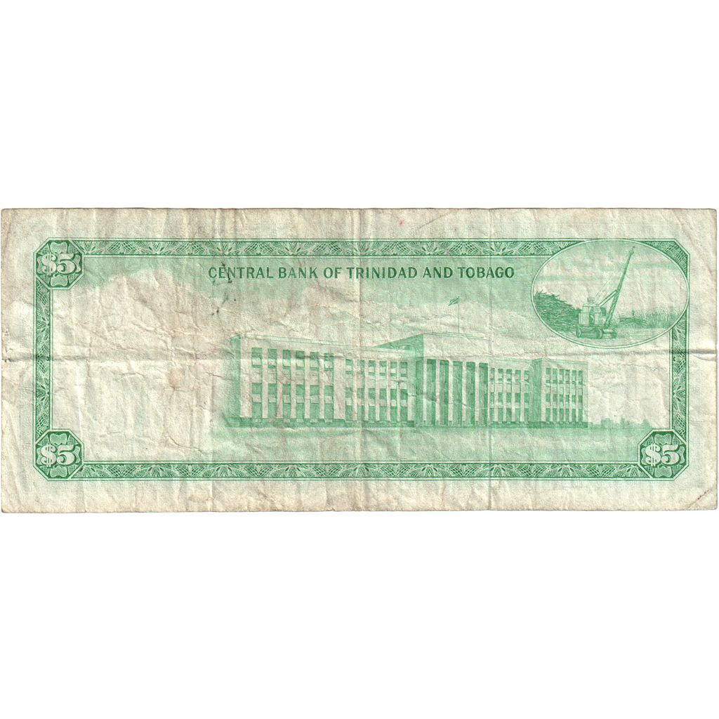 Trinité-et-Tobago, 5 Dollars, Undated (1964), TB