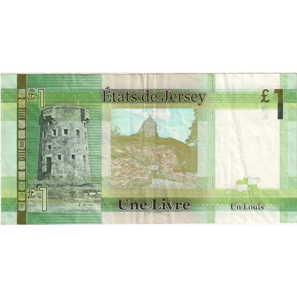 Jersey, 1 Pound, KM:32a, AU(55-58)