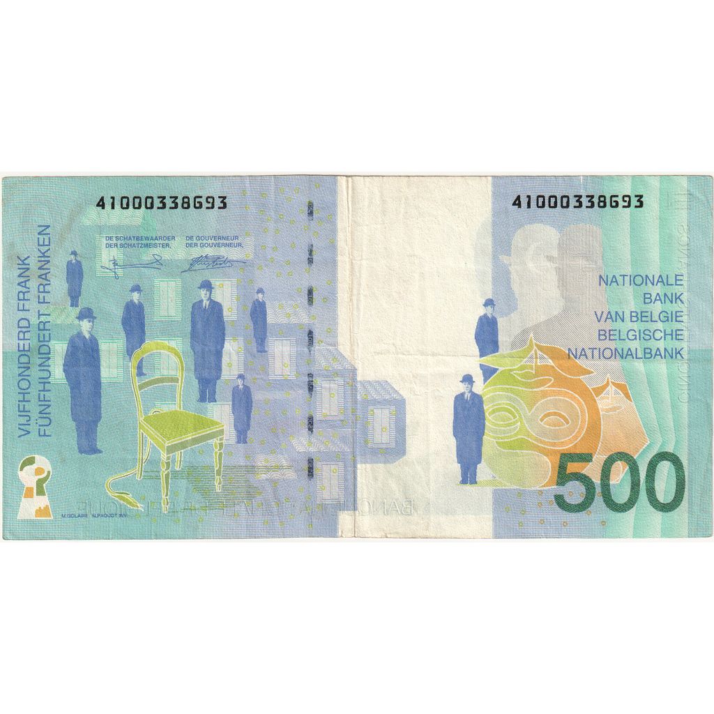 België, 500 Francs, TB