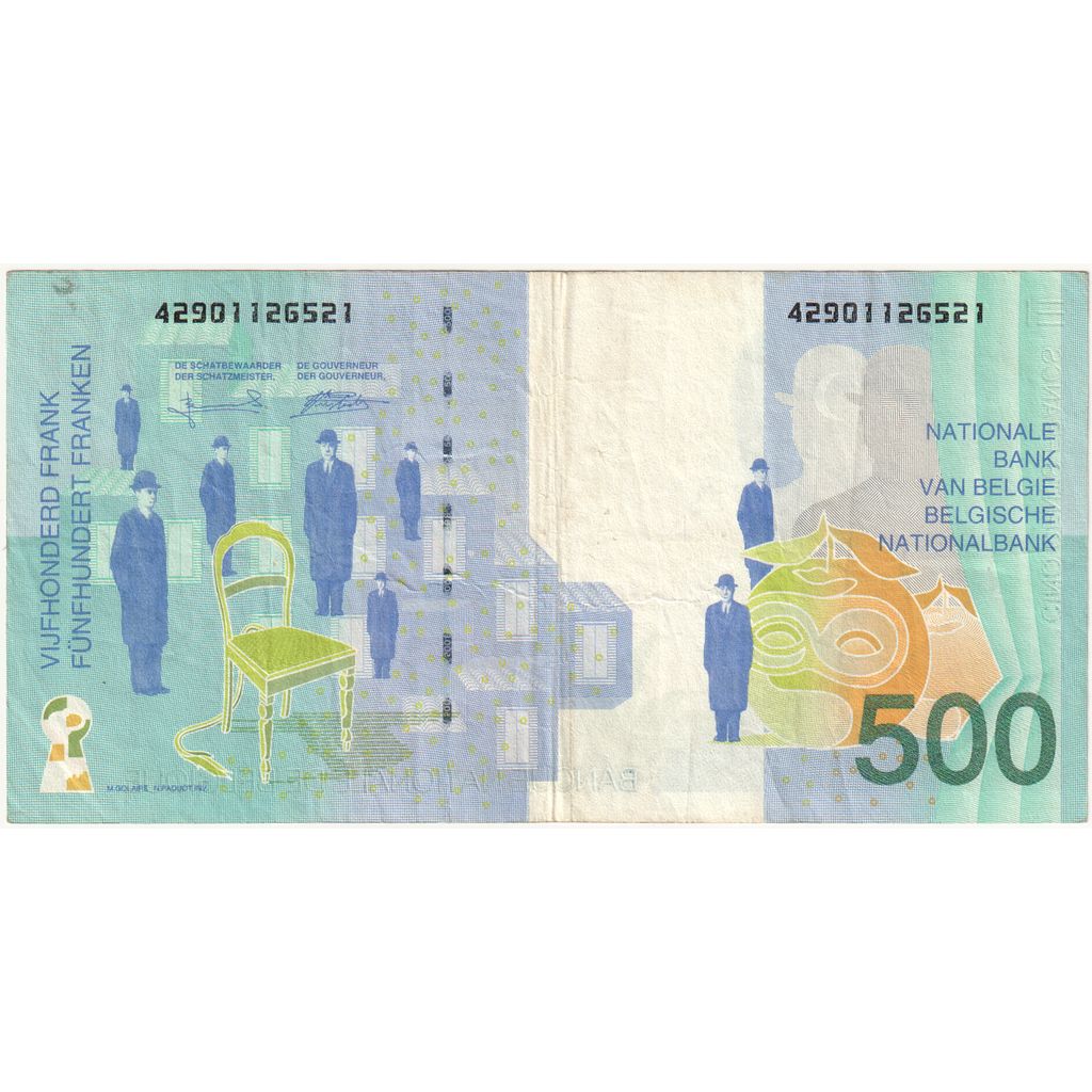 Belgio, 500 Francs, MB
