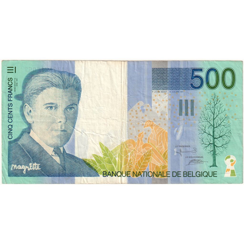 Belgique, 500 Francs, TB