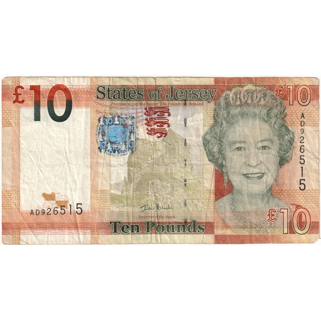 Jersey, 10 Pounds, km:34a, VF(30-35)