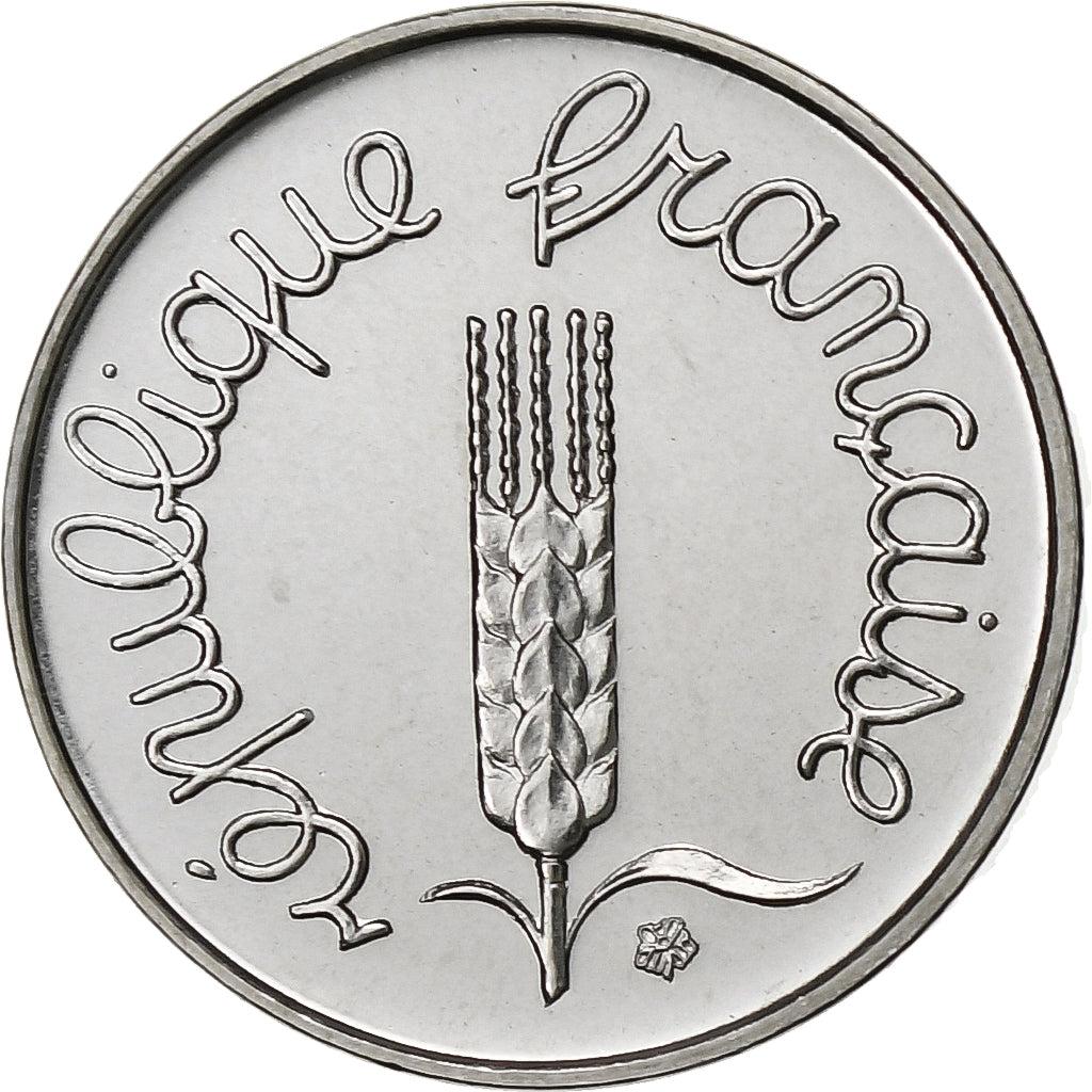 Frankreich, Centime, Épi, 1972, Paris, FDC, Stainless Steel, STGL, Gadoury:91