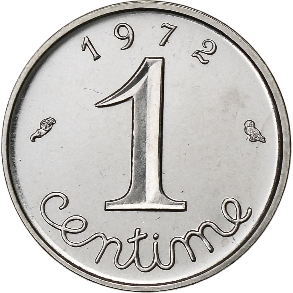 Frankreich, Centime, Épi, 1972, Paris, FDC, Stainless Steel, STGL, Gadoury:91