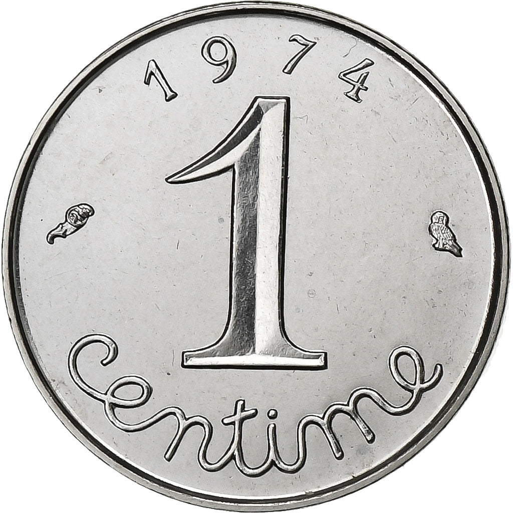 Francia, Centime, Épi, 1974, Paris, FDC, Acero inoxidable, FDC, Gadoury:91