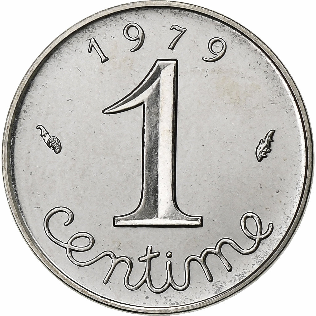 Frankreich, Centime, Épi, 1979, Paris, FDC, Stainless Steel, STGL, Gadoury:91