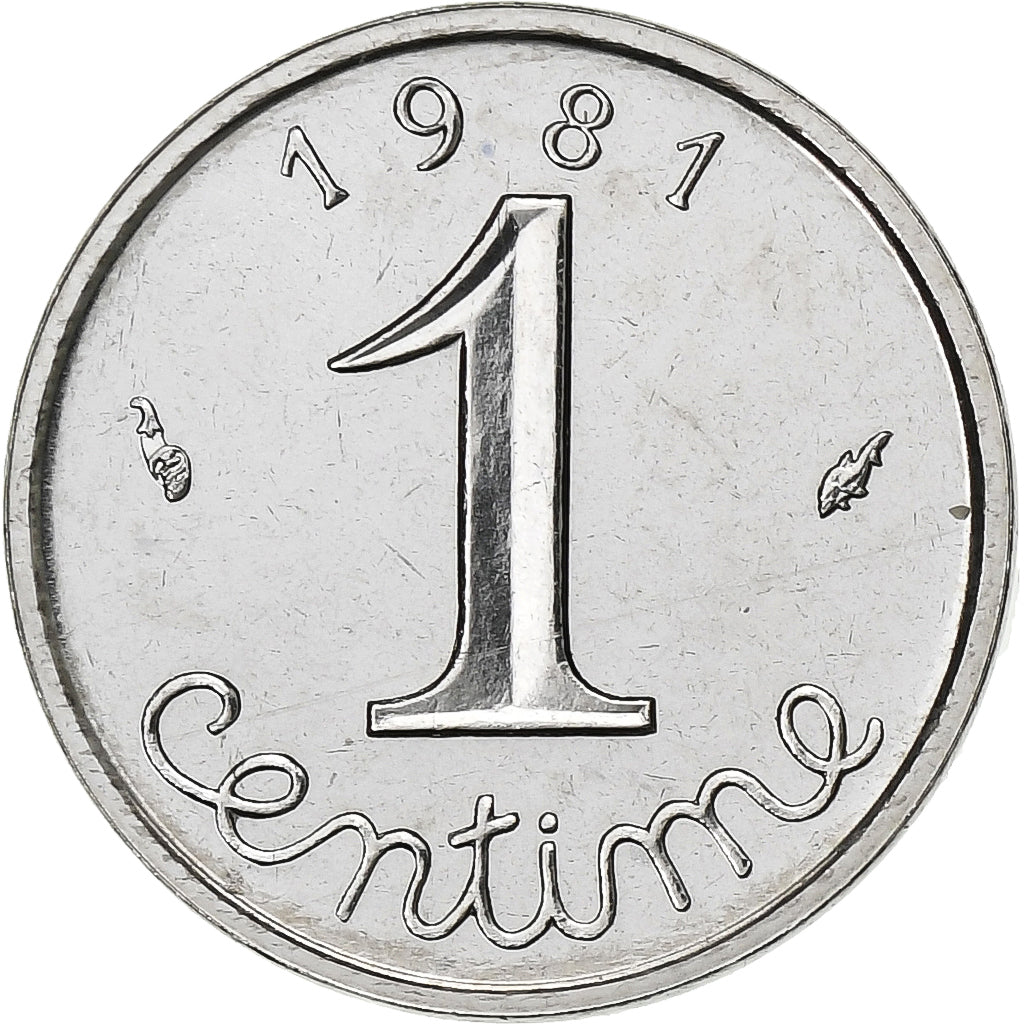 Francia, Centime, Épi, 1981, Paris, FDC, Acero inoxidable, FDC, Gadoury:91