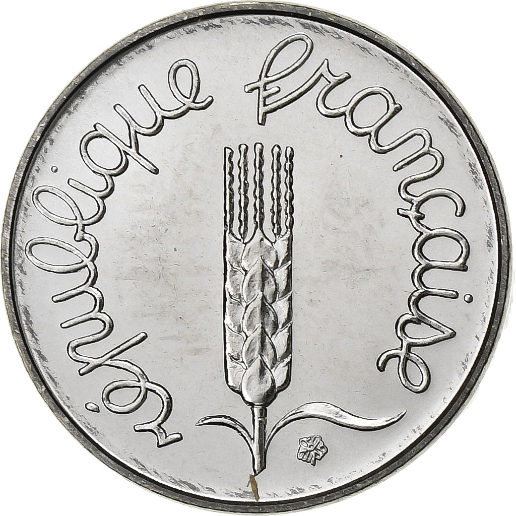 Frankrijk, Centime, Épi, 1983, Paris, Stainless Steel, FDC, Gadoury:91, KM:928