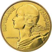 France, 20 Centimes, Marianne, 1969, Paris, FDC, Bronze-Aluminium, FDC