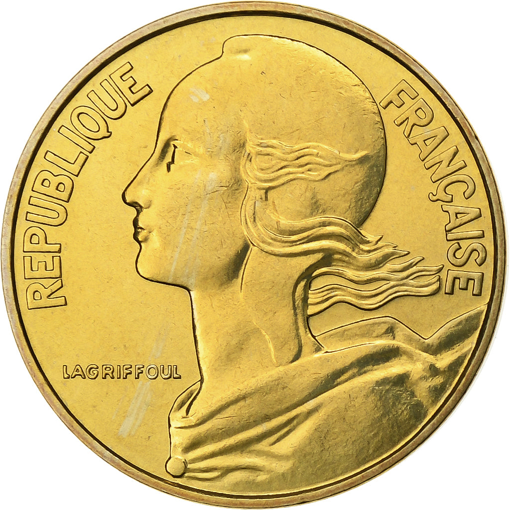 Francia, 20 Centimes, Marianne, 1972, Paris, FDC, Alluminio-bronzo, FDC