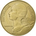 França, 20 Centimes, Marianne, 1975, Paris, série FDC, Alumínio-Bronze