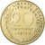 Francja, 20 Centimes, Marianne, 1975, Paris, série FDC, Aluminium-Brąz