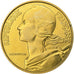 França, 20 Centimes, Marianne, 1976, Paris, série FDC, Alumínio-Bronze