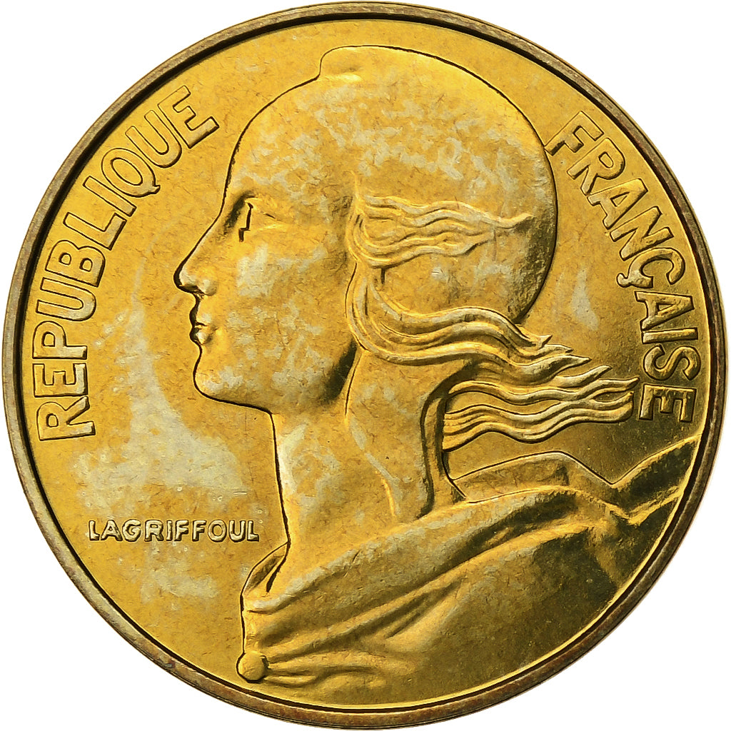 França, 20 Centimes, Marianne, 1980, Paris, FDC, Alumínio-Bronze, MS(65-70)