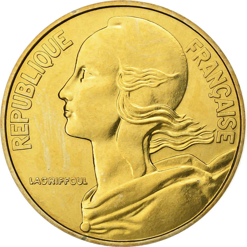 Francia, 20 Centimes, Marianne, 1984, Paris, FDC, Aluminio - bronce, FDC