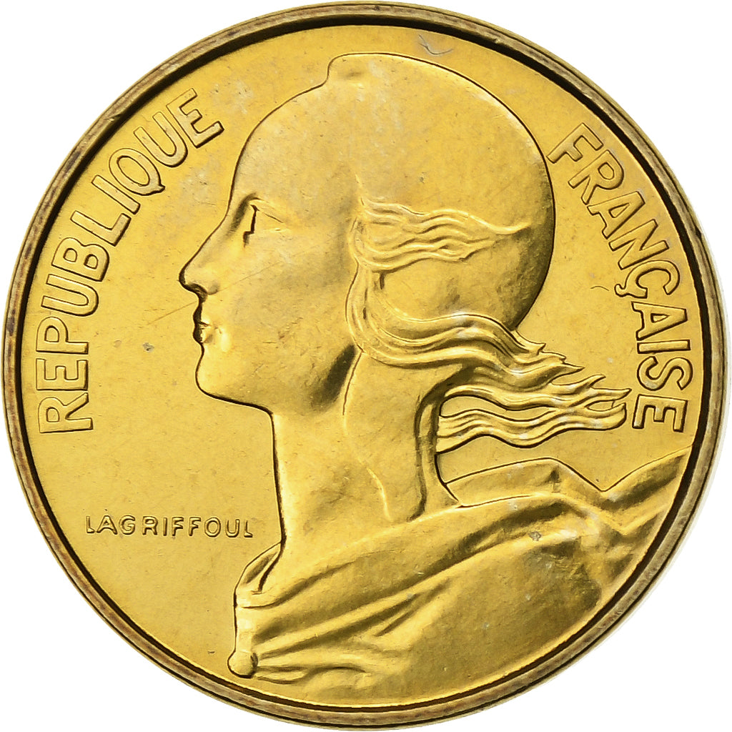 Frankreich, 10 Centimes, Marianne, 1968, Paris, FDC, Aluminum-Bronze, STGL
