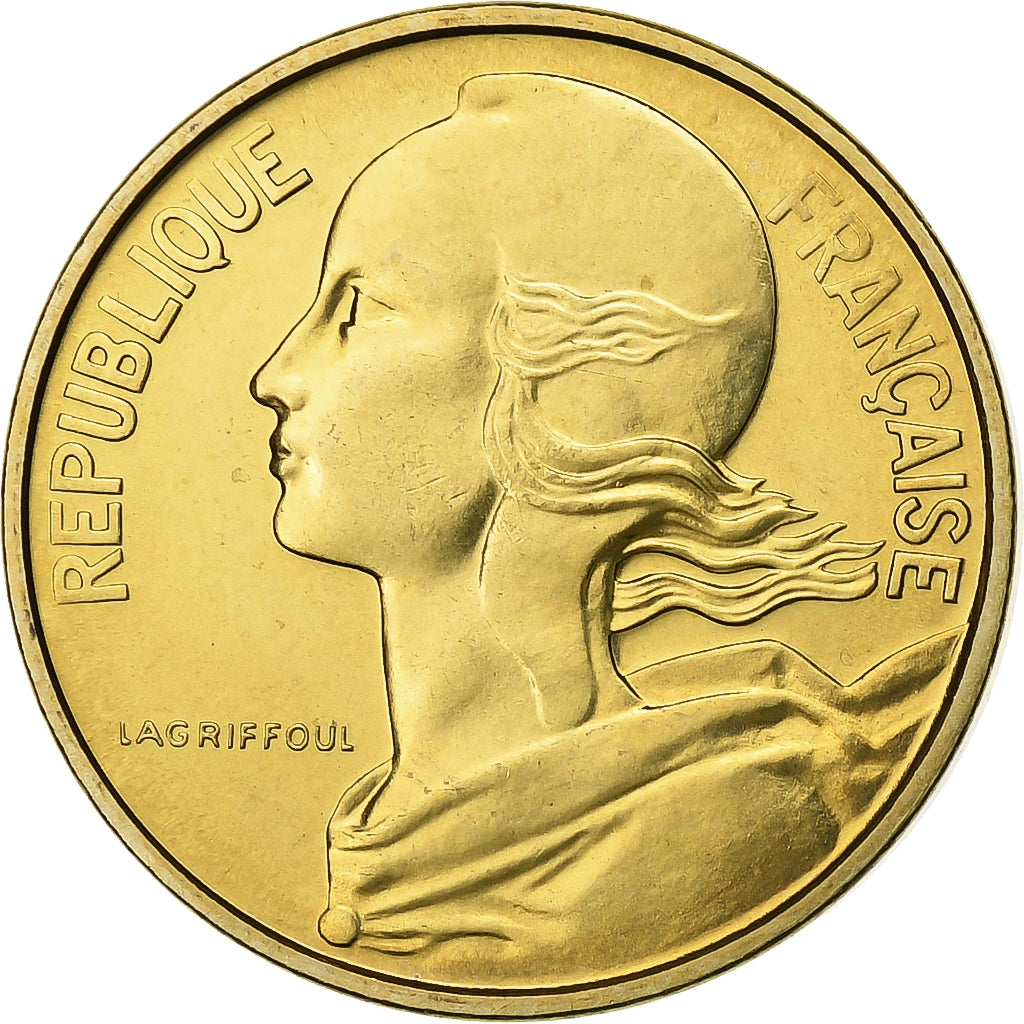 France, 10 Centimes, Marianne, 1972, Paris, FDC, Aluminum-Bronze, MS(65-70)
