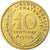 France, 10 Centimes, Marianne, 1972, Paris, FDC, Aluminum-Bronze, MS(65-70)