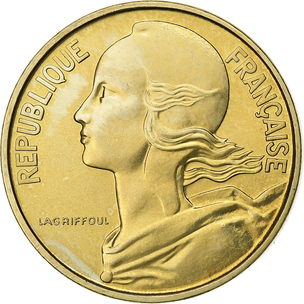 France, 10 Centimes, Marianne, 1973, Paris, série FDC, Aluminum-Bronze
