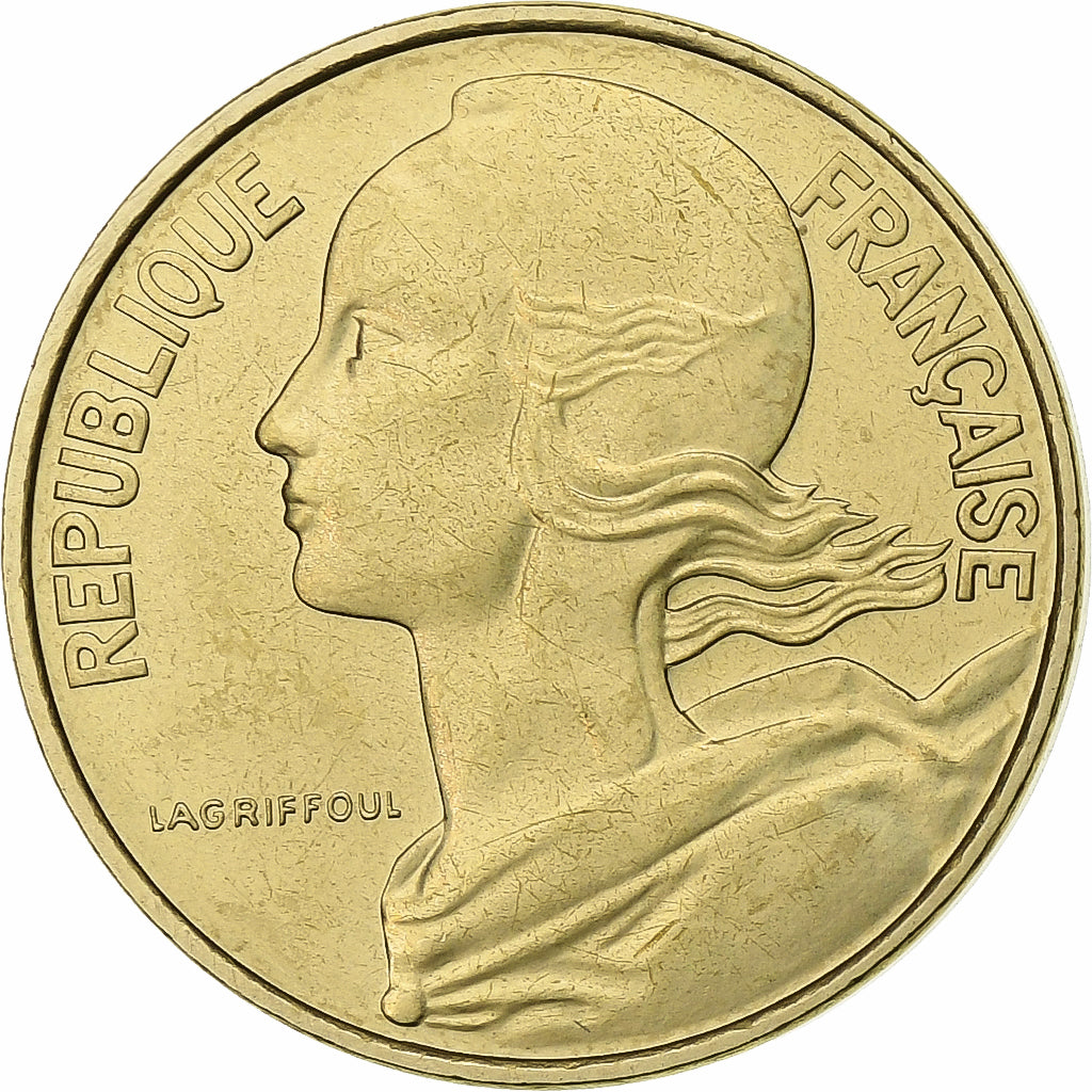 Moeda, França, Marianne, 10 Centimes, 1979, Paris, MS(65-70), Alumínio-Bronze