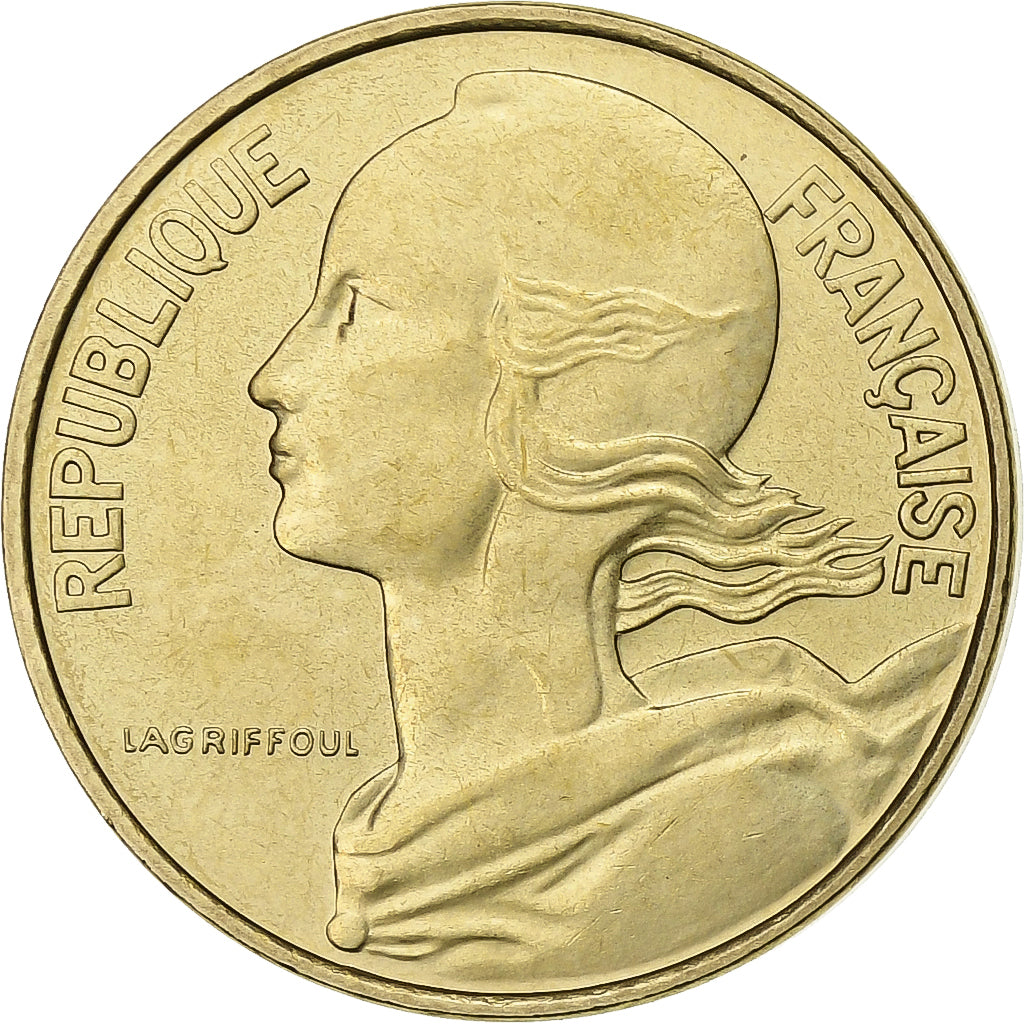 France, 10 Centimes, Marianne, 1979, Paris, FDC, Aluminum-Bronze, MS(65-70)