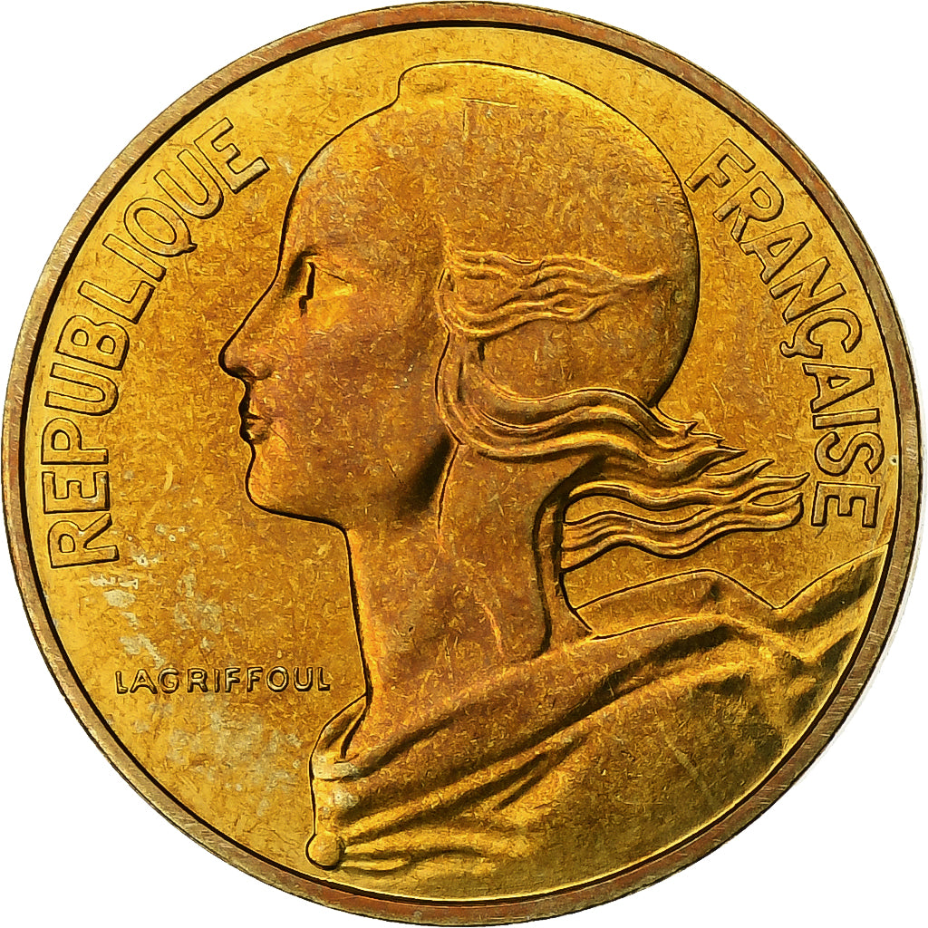 Francia, 10 Centimes, Marianne, 1983, Paris, FDC, Aluminio - bronce, FDC