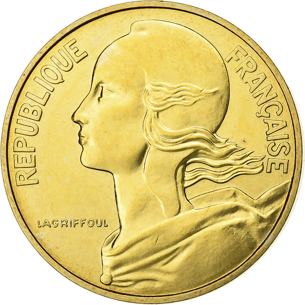 Francia, 10 Centimes, Marianne, 1984, Paris, FDC, Aluminio - bronce, FDC