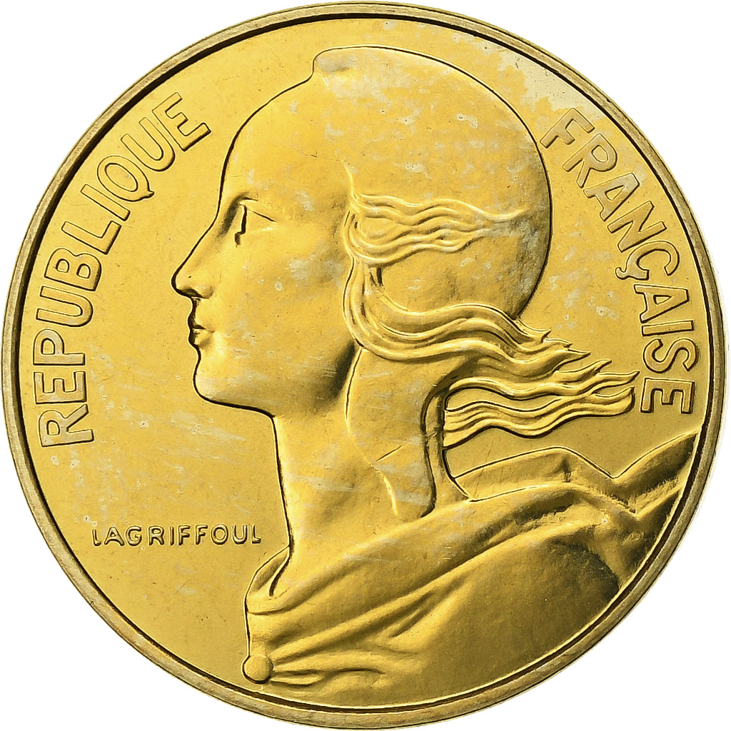 Francia, 10 Centimes, Marianne, 1985, Paris, FDC, Aluminio - bronce, FDC