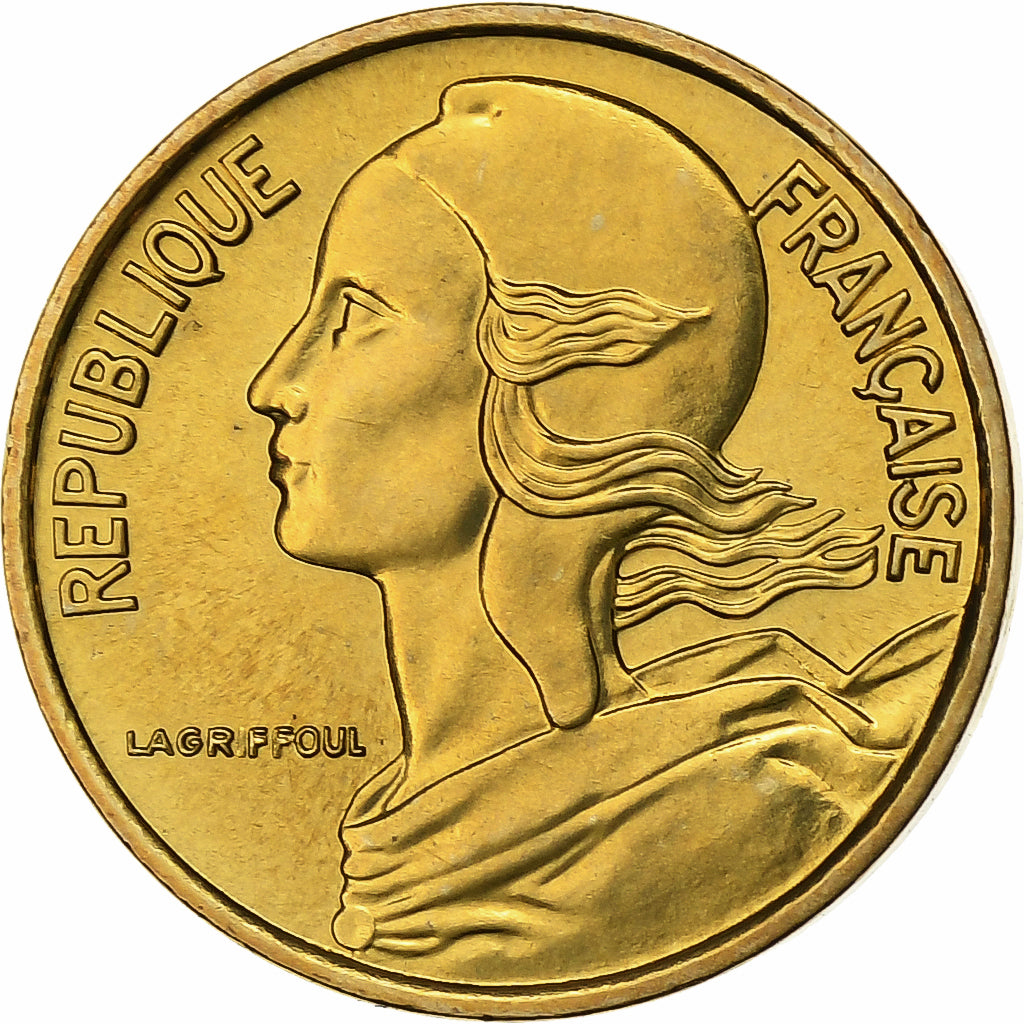 Francia, 5 Centimes, Marianne, 1970, Paris, Alluminio-bronzo, FDC, Gadoury:175