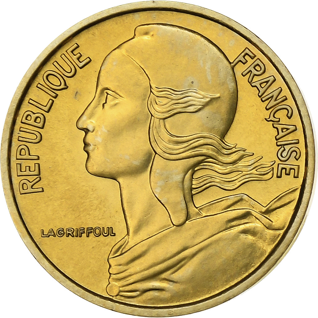 France, 5 Centimes, Marianne, 1971, Paris, FDC, Bronze-Aluminium, FDC