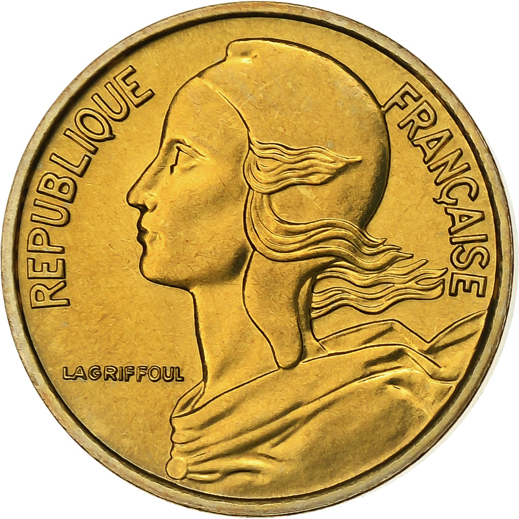 Frankreich, 5 Centimes, Marianne, 1972, Paris, Aluminum-Bronze, STGL