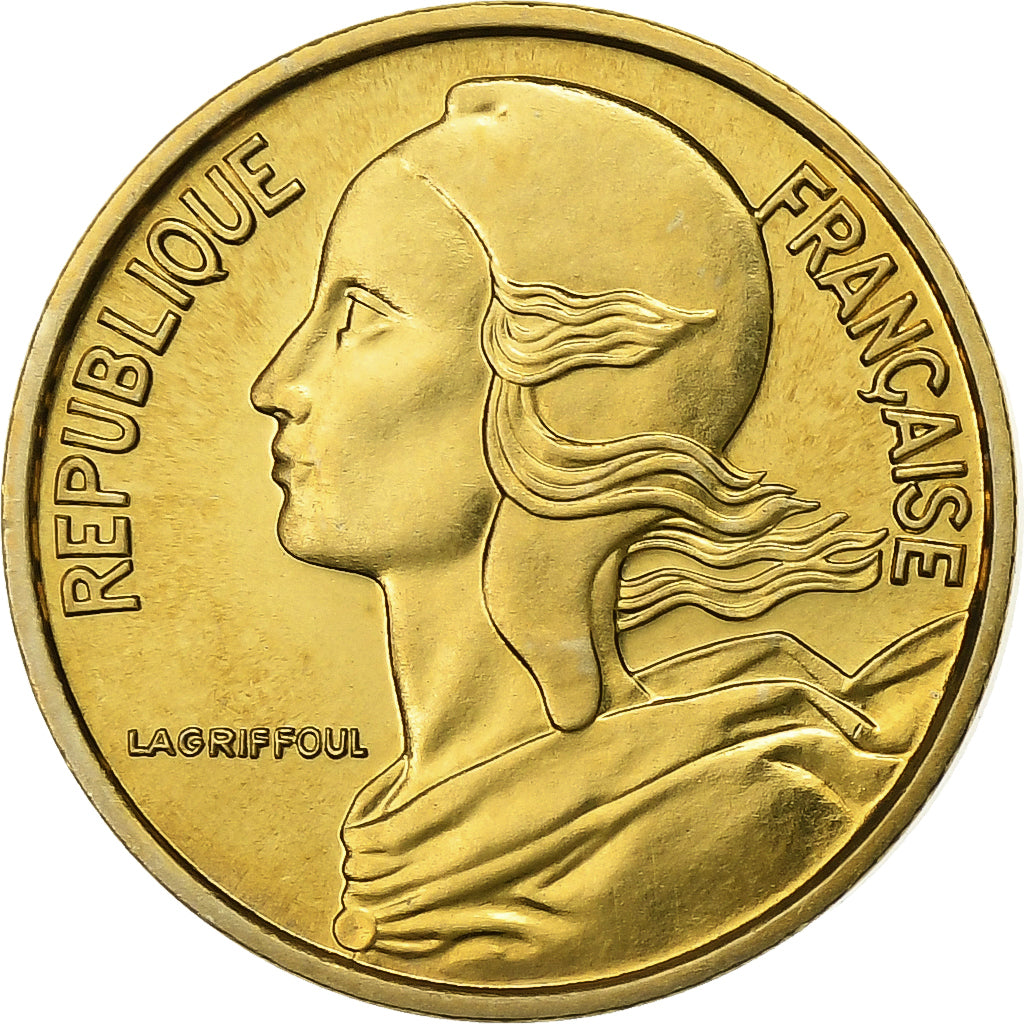 Francia, 5 Centimes, Marianne, 1974, Paris, FDC, Aluminio - bronce, FDC