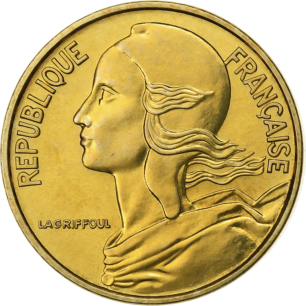 Francia, 5 Centimes, Marianne, 1976, Paris, série FDC, Aluminio - bronce, FDC