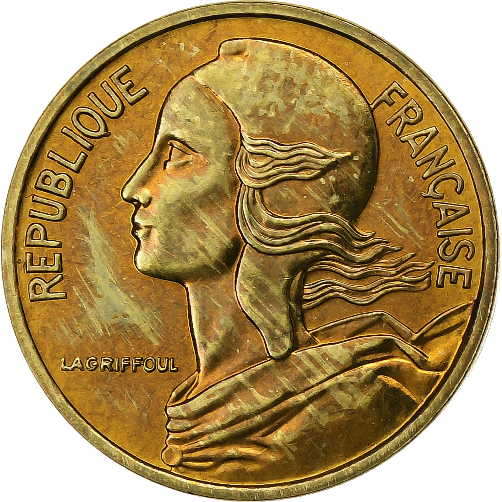 Francia, 5 Centimes, Marianne, 1980, Paris, FDC, Aluminio - bronce, FDC