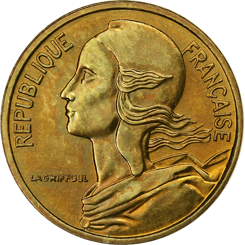France, 5 Centimes, Marianne, 1982, Paris, FDC, Bronze-Aluminium, FDC