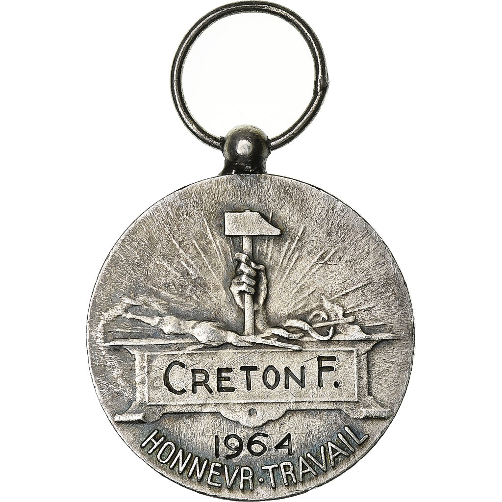 France, Médaille d'honneur du travail, Médaille, 1964, Très bon état