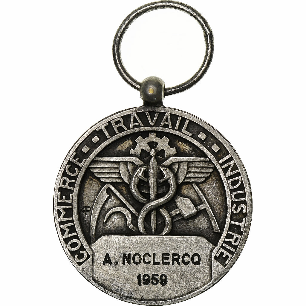 France, Industrie-Travail-Commerce, Médaille, 1959, Excellent Quality, Mattei