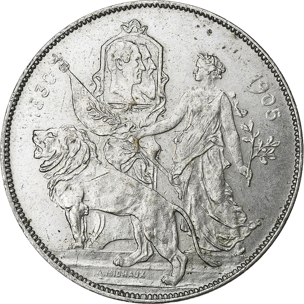 Bélgica, medalha, Exposition Universelle de Liège, 1905, Bronze Prateado