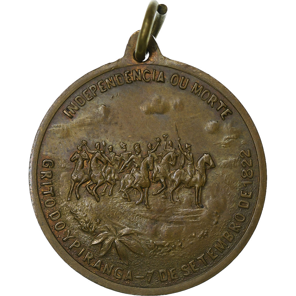 Brasilien, Medaille, Independencia ou Morte, 1922, Messing, SS