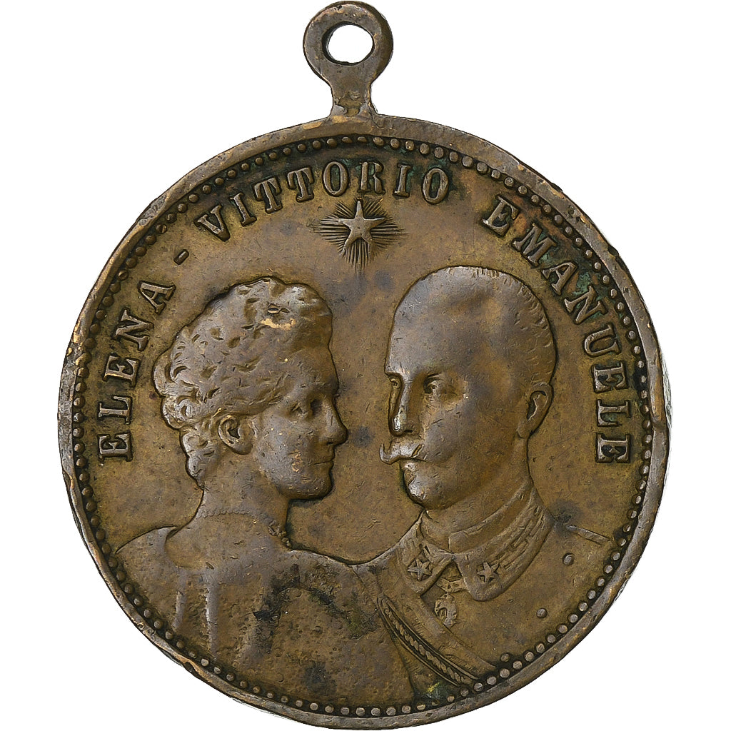 Italie, Médaille, Mariage de Victor Emanuel III & Hélène de Monténégro