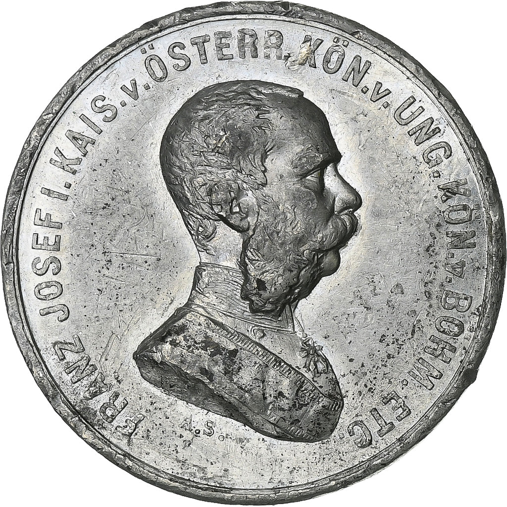 Austria, Medal, François-Joseph I, Weltausstellung, 1873, Tin, EF(40-45)