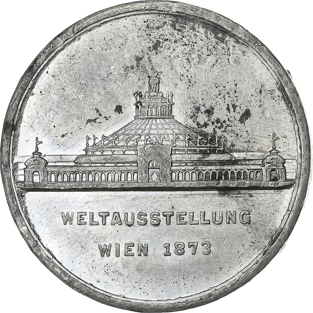 Austria, Medal, François-Joseph I, Weltausstellung, 1873, Tin, EF(40-45)