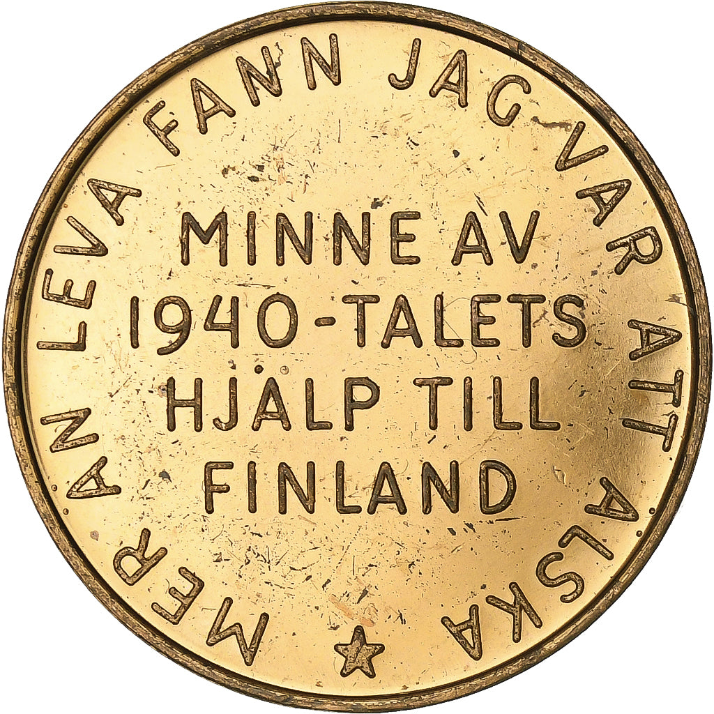 Finlândia, medalha, Charity, Talets Hjälp Till, 1940, Bronze, AU(55-58)