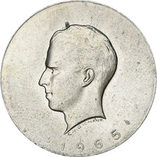 Bélgica, medalha, Le roi Baudouin Ier, 1965, Prata, AU(55-58)