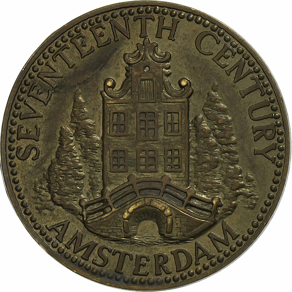 Netherlands, Medal, Seventeenth Century, Amsterdam, Brass, AU(55-58)
