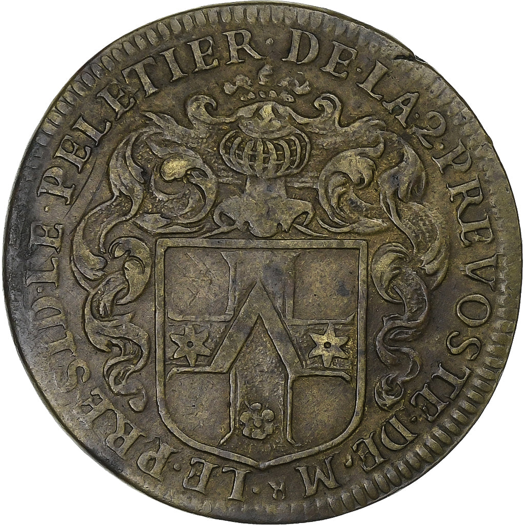 Frankreich, betaalpenning, Claude Le Peletier, prévôt des marchands de Paris