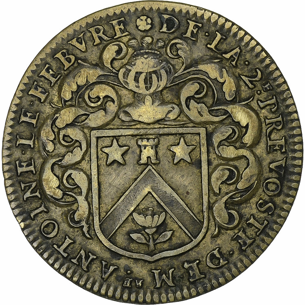 Frankrijk, Token, Ile-de-France, Antoine Le Febvre, Prévost, 1654, Tin, ZF