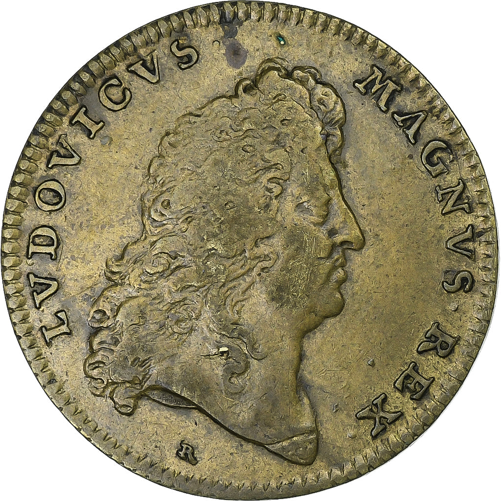 Frankrijk, Token, Louis XIV, Prévôt de Paris, Henri de Fourcy, Tin, FR+
