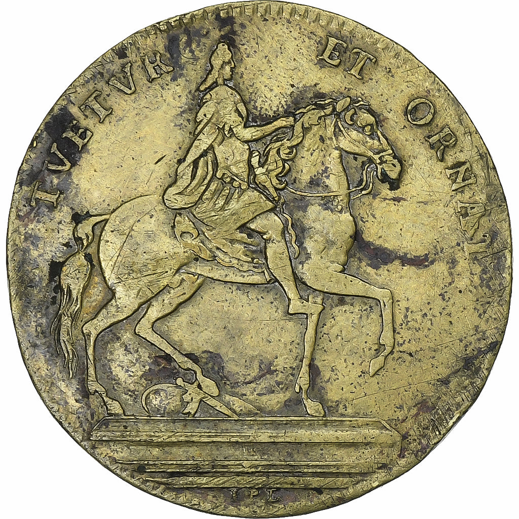 Frankrijk, Token, Louis XIV, La ville de Paris, Tin, FR